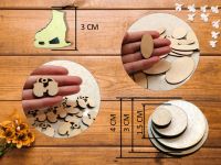 Лот: 21129402. Фото: 3. Фигурки-заготовки из дерева для... Дети растут