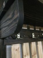 Лот: 7186916. Фото: 3. Вешалка деревянная состаренная... Мебель