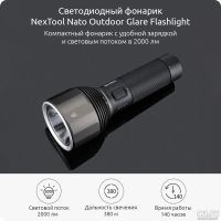 Лот: 16602121. Фото: 4. Светодиодный фонарик NexTool Nato... Красноярск