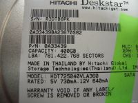 Лот: 13672951. Фото: 3. HDD 400gb Hitachi (3.5" Sata... Компьютеры, оргтехника, канцтовары