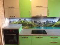 Лот: 5443904. Фото: 2. Кухня с фотопечатью на фартуке... Кухонная мебель