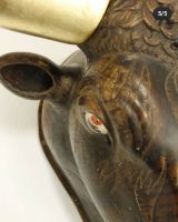 Лот: 15321957. Фото: 5. Скульптура голова быка