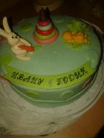 Лот: 9374968. Фото: 2. Торт на годик. Кондитерские изделия, конфеты