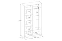 Лот: 23637767. Фото: 5. Шкаф-купе 2-дверный Hoff Home