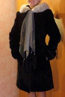 Лот: 4450449. Фото: 4. Шуба мутон + шарф. Красноярск