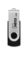 Лот: 10652864. Фото: 3. Флешка USB 4 ГБ Mirex Swivel Black... Компьютеры, оргтехника, канцтовары