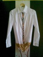 Лот: 3824510. Фото: 2. Боди-рубашка Burberry. Женская одежда