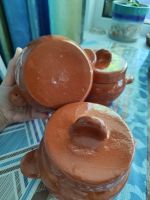 Лот: 23283286. Фото: 3. Горшочки глинянные, 3 шт. Домашний быт