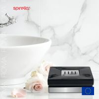 Лот: 24943167. Фото: 3. Мыльница Spirella Roma, цвет черный... Домашний быт