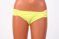 Лот: 3716830. Фото: 3. Купальник желтый в горошек. Одежда, обувь, галантерея