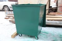 Лот: 8661816. Фото: 8. Бак мусорный металлический зеленый
