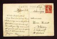 Лот: 9884293. Фото: 2. старинная французская открытка... Открытки, билеты и др.