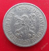 Лот: 2580177. Фото: 2. (№2342-3/LF) 5 геллеров 1953... Монеты