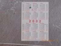 Лот: 5510215. Фото: 2. календарик 2002. Открытки, билеты и др.