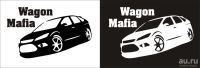 Лот: 9185537. Фото: 2. Наклейка виниловая на авто "Wagon... Автохимия, масла, тюнинг