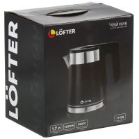 Лот: 24098653. Фото: 7. Чайник электрический Lofter, GMB-255-blk...