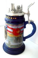Лот: 3781963. Фото: 3. Американская пивная кружка,башни-близнецы... Коллекционирование, моделизм