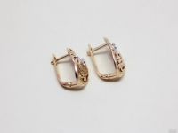 Лот: 12745114. Фото: 3. ЗОЛОТЫЕ СЕРЬГИ 4,33 ГРАММ. Красноярск