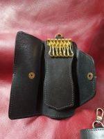 Лот: 25403331. Фото: 5. Ключница кожа ручная работа латунь...