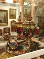 Лот: 8064501. Фото: 6. Гарнитур "Самовар + Чайник + Поднос...