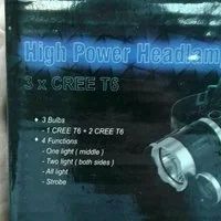 Лот: 10669957. Фото: 2. Налобный фонарь. T6 3LED CREE... Туризм