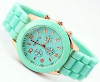 Лот: 12441464. Фото: 3. Часы женские Geneva "Мятные". Ювелирные изделия, бижутерия, часы