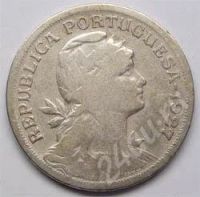 Лот: 216672. Фото: 2. Португалия. 50 сентаво 1927г... Монеты