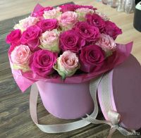 Лот: 9086143. Фото: 3. Розы в шляпной коробке. Сувениры, подарки