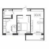 Лот: 25820081. Фото: 4. 2-комн. квартира , Красноярск... Красноярск