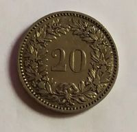 Лот: 24348453. Фото: 2. Швейцария 20 раппенов 1894. Монеты