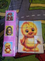 Лот: 9870031. Фото: 2. Кубики пазл 9шт. Игрушки