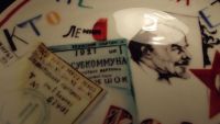 Лот: 10799693. Фото: 2. Шикарная агитационная тарелка... Антиквариат