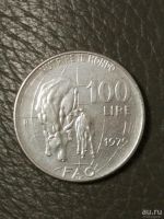 Лот: 12995350. Фото: 2. Монета Италия 100 лир, 1979 год. Монеты