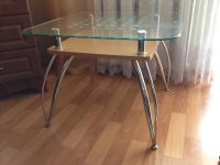 Лот: 11827390. Фото: 2. Столик журнальный (стеклянный). Мебель для гостиной