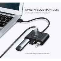 Лот: 21574390. Фото: 6. USB-хаб UGREEN USB 3.0 Hub, 1м...