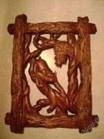 Лот: 1288341. Фото: 2. Картина резная авторской работы... Ручная работа