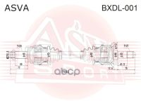 Лот: 21965596. Фото: 2. Привод Левый ASVA арт. BXDL-001. Автозапчасти