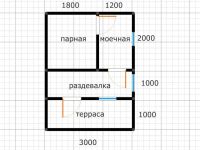 Лот: 14994974. Фото: 6. Баня 3х3 с террасой 2х3 из строганного...