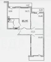 Лот: 15129781. Фото: 15. Продается 3-х комн. квартира 81...