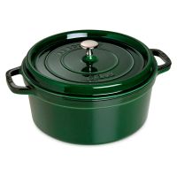Лот: 24943358. Фото: 3. Кокот круглый Staub 3,8л зеленый... Домашний быт