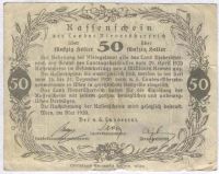 Лот: 1414477. Фото: 2. Австрия. Нотгельд. 50 геллер 1920г... Банкноты