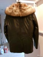Лот: 12091929. Фото: 2. Зимняя кожаная меховая куртка... Мужская одежда
