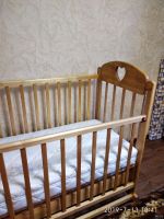 Лот: 14120748. Фото: 2. Кроватка + матрас Plitex. Детская мебель