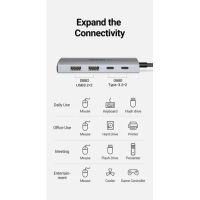 Лот: 21574335. Фото: 2. USB-хаб UGREEN CM480 USB-C to... Периферия