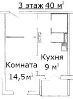 Лот: 5592729. Фото: 2. 1комн квартира центр. Продажа