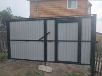 Лот: 18628274. Фото: 3. Ворота дачные со встроеной калиткой. Строительство и ремонт