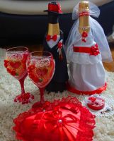 Лот: 5299978. Фото: 2. Одежда на свадебное шампанское... Товары для праздника