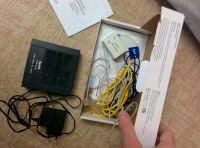 Лот: 10866554. Фото: 2. Модем zyxel adsl2+ с портом Ethernet... Сетевые устройства