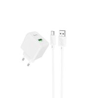 Лот: 25794941. Фото: 2. СЗУ HOCO CS12A+TYPE-C single USB... Аксессуары