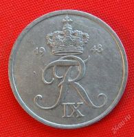 Лот: 1579220. Фото: 2. (№479-7/LN) 2 эре 1948 (Дания). Монеты